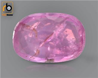 NATURAL  UNHEATED & UNTREATED  PINK SAPPHIRE (MANAK) (o)  2.36  cts.  (  9873  )